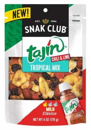 Snak Club Tajin Chili & Lime Clasico Tropical Mix Perspective: front