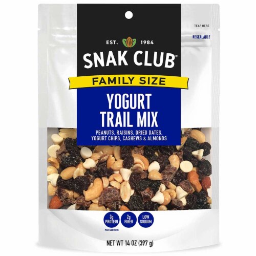 Snak Club All Natural Yogurt Trail Mix, Non-GMO, 14-Ounce (Pack of 6)… Perspective: front