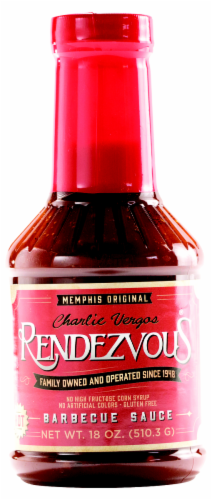 Charlie Vergos Rendezvous Memphis Original Hot BBQ Sauce Perspective: front