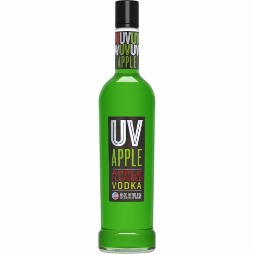 UV Apple Flavored Vodka Perspective: front