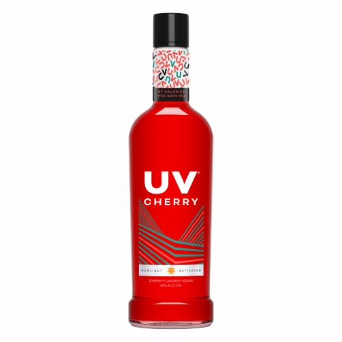 UV Cherry Flavored Vodka Perspective: front