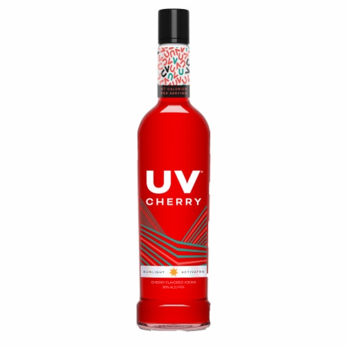 Uv Cherry Flavored Vodka Perspective: front