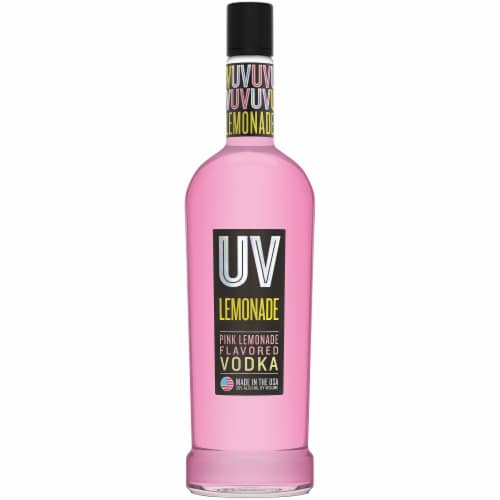 UV Pink Lemonade Flavored Vodka Perspective: front