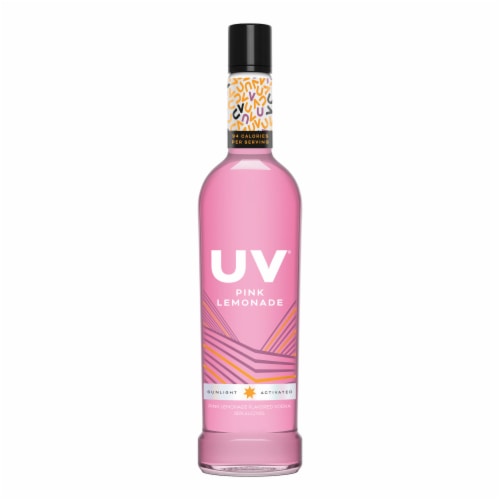Uv Pink Lemonade Vodka Perspective: front
