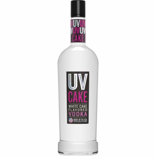 UV Cake White Cake Flavored Vodka Perspective: front