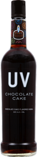 UV Chocolate Cake Flavored Vodka Perspective: front