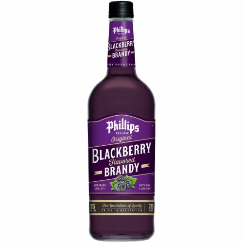 Phillips Original Blackberry Flavored Brandy Perspective: front