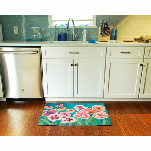 Liora Manne Illusions Dream Garden Indoor Outdoor Mat Multi 1'11  x 4'11 Perspective: front