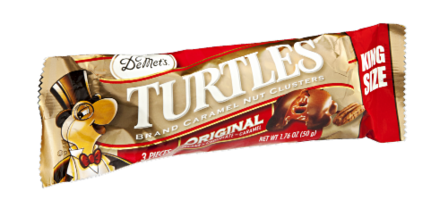 DeMet's Turtle Candy Bar Perspective: front