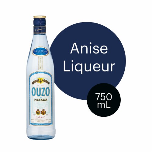 Ouzo by Metaxa Anise Liqueur Perspective: front