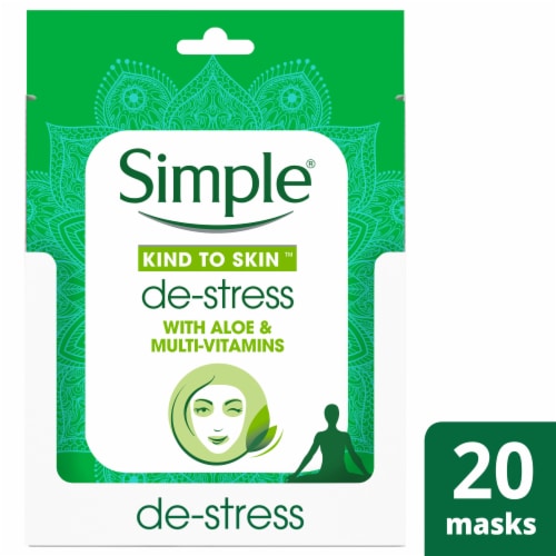 Simple Sheet Mask De-Stress Perspective: front