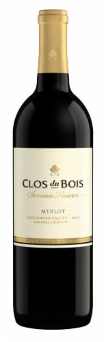 Clos du Bois Sonoma Reserve Merlot Red Wine Perspective: front