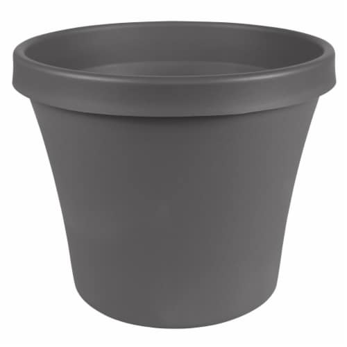 Bloem TR04908 4 in. Terra Pot Planter, Charcoal Perspective: front