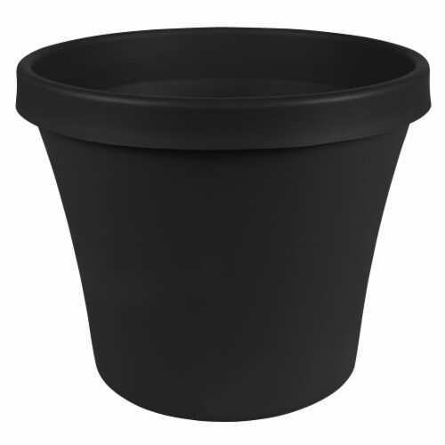 Bloem TR2000 20 in. Terra Pot Planter, Black Perspective: front