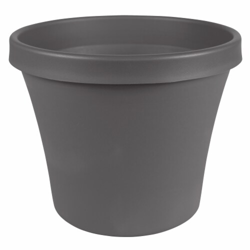 Bloem TR24908 24 in. Terra Pot Planter, Charcoal Perspective: front