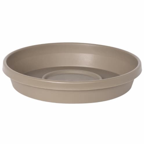 Bloem STT1683 11-16 in. Terra Plant Saucer Tray for Planters, Pebble Stone Perspective: front