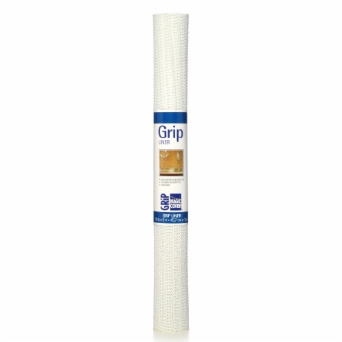 Con-Tact Grip Liner 12 in. x 5 ft. White Non-Adhesive Grip Drawer