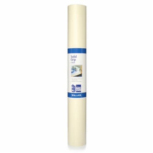 Magic Cover Vinyl Solid Grip Shelf Liner - White Perspective: front