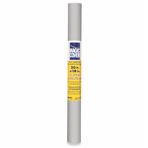 Magic Cover Adhesive Shelf Liner - Gray Perspective: front