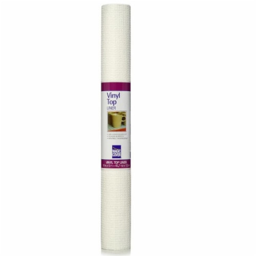 Magic Cover® Vinyl Top Non-Adhesive Shelf Liner - White Perspective: front
