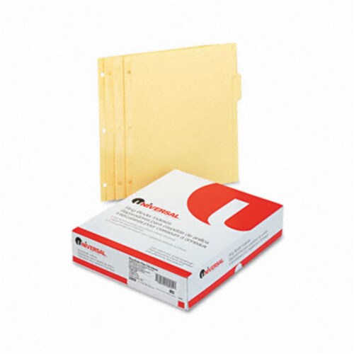 Self-Tab Index Dividers, 5-Tab, 11 x 8.5, Buff, 36 Sets