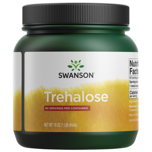 Swanson 100% Pure Trehalose 16 oz Powder Perspective: front