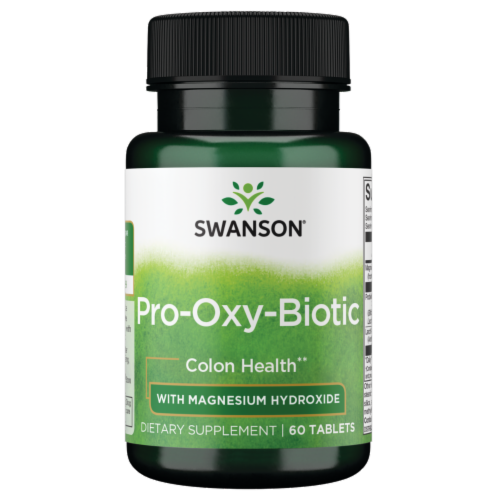 Swanson Pro-oxy-biotic 60 Tablets Perspective: front