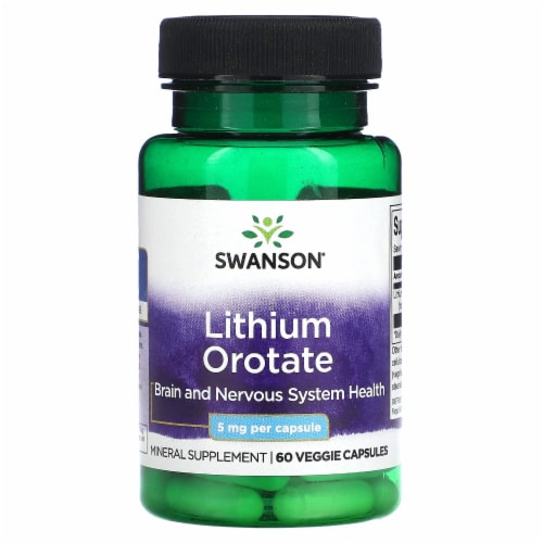 Swanson Lithium Orotate 5 mg 60 Veggie Capsules, 60 Count Pick ‘n Save