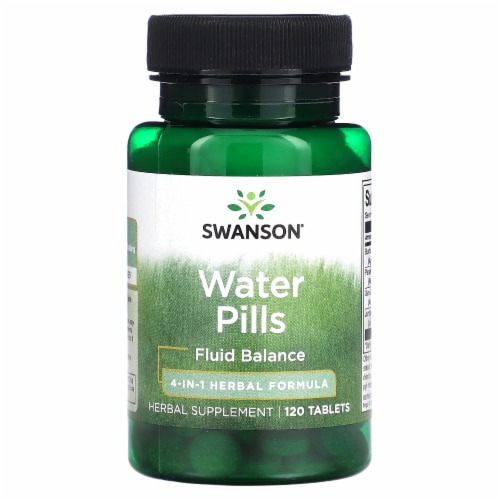 Swanson Water Pills - 120 Tablets Perspective: front