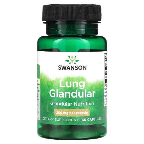 Swanson Lung Glandular 250 mg 60 Capsules, 60 Count Kroger
