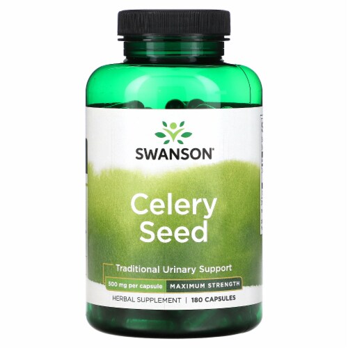 Swanson celery seed maximum strength 500 mg 180 capsules 180 count