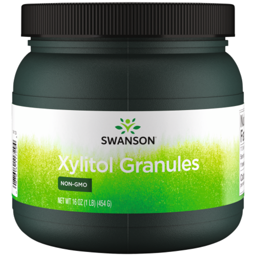Swanson 100 Pure Nongmo Xylitol Granules 16 oz Granules, 16 oz