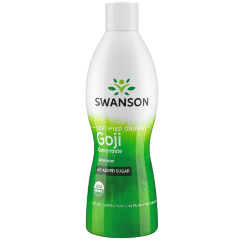 Swanson Certified Organic Goji 32 fl oz Liquid Perspective: front