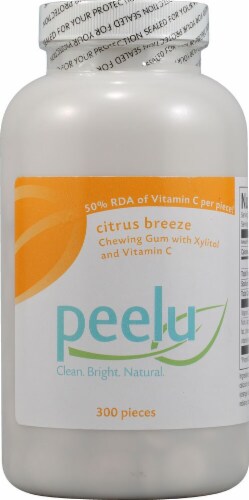 Peelu Citrus Chewing Gum Perspective: front