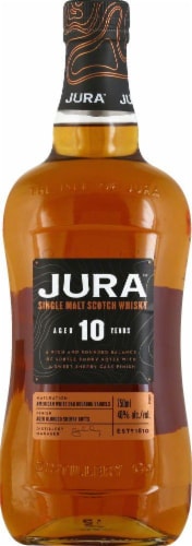 Jura 10 Year Old Single Malt Scotch Whisky 750ml Perspective: front