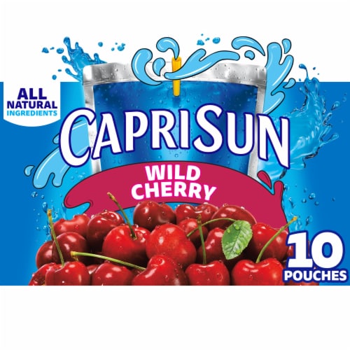 Capri Sun Wild Cherry Juice Box Pouches Perspective: front