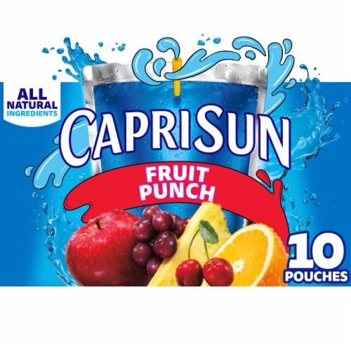 Capri Sun Fruit Punch Juice Box Pouches Perspective: front