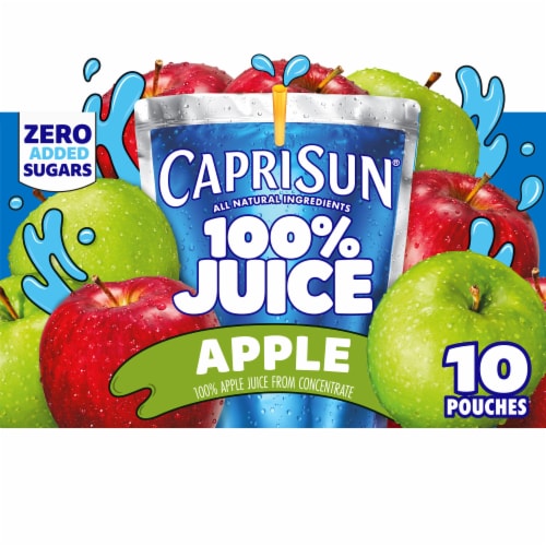 Capri Sun 100% Juice Apple Flavored 100% Juice Blend from Concentrate