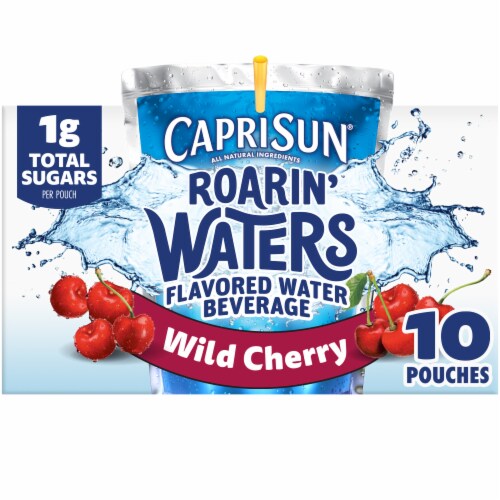 Capri Sun® Roarin’ Waters Wild Cherry Waterfall Flavored Water Beverage Pouches