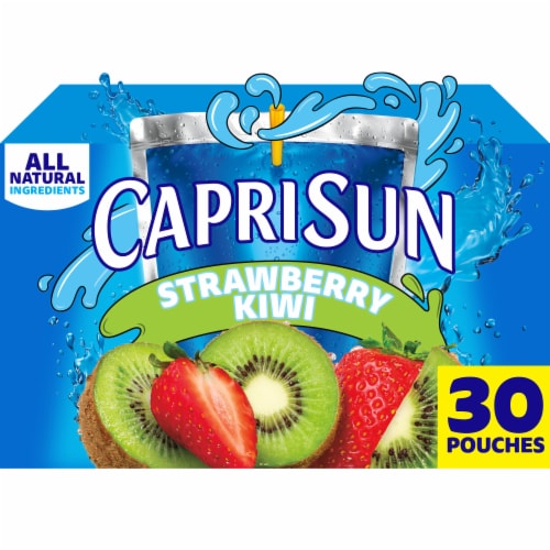 Capri Sun Strawberry Kiwi Juice Box Pouches Perspective: front