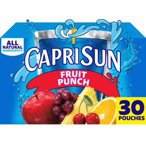Capri Sun Fruit Punch Juice Box Pouches Perspective: front