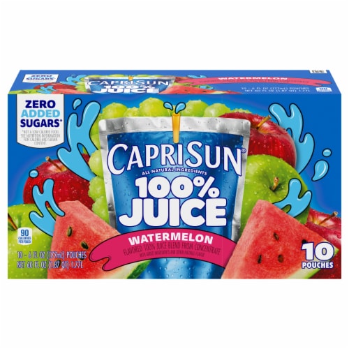 Capri Sun® Watermelon Juice Blend Pouches Perspective: front