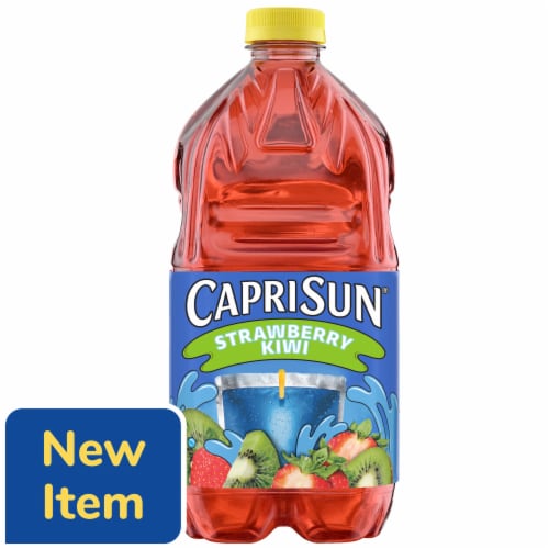 Capri Sun Strawberry Kiwi Flavored Juice Drink Blend, Bottle Perspective: front