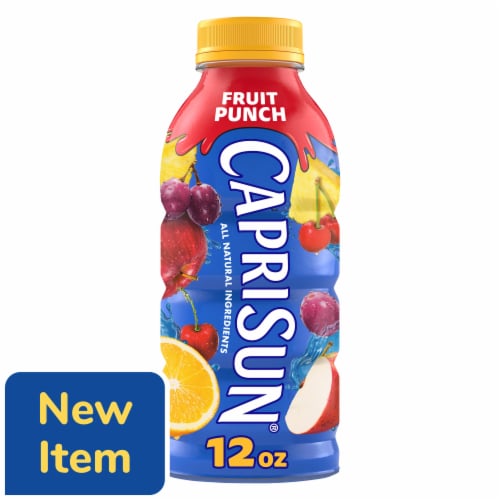 Capri Sun Fruit Punch Naturally Flavored Juice Drink Blend Perspective: front