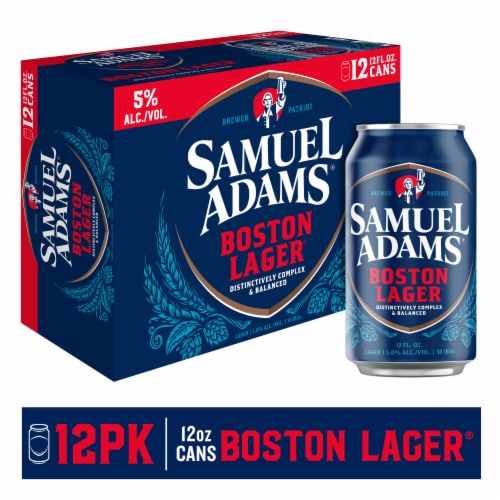 Samuel Adams Boston Lager Beer Perspective: front