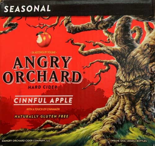Angry Orchard Seasonal Hard Cider Perspective: front