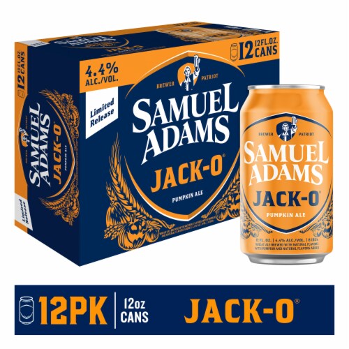 Samuel Adams Jack-O Pumpkin Ale Seasonal Beer Perspective: front