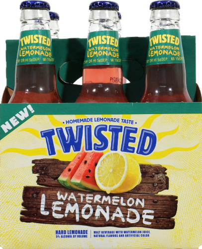 Twisted Hard Watermelon Lemonade Malt Beverage Perspective: front
