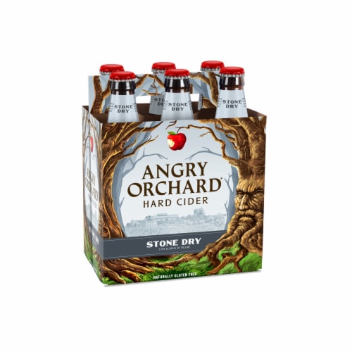 Angry Orchard Stone Dry Hard Cider Perspective: front