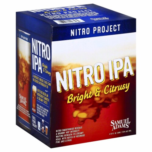 Samuel Adams Nitro IPA Bright & Citrusy Perspective: front